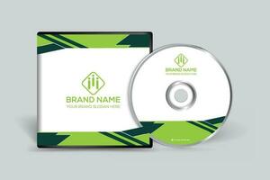 entreprise vert Couleur CD couverture conception vecteur