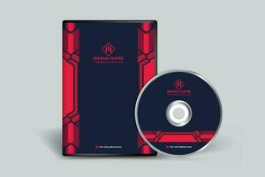 rouge Couleur DVD couverture conception vecteur