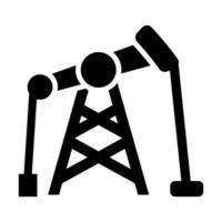 pétrole exploitation minière vecteur glyphe icône pour personnel et commercial utiliser.