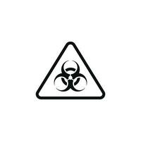 Danger biologique mise en garde avertissement symbole conception vecteur
