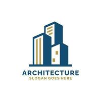 réel domaine, architecture, construction logo conception vecteur illustration