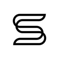 création de logo de lettre s vecteur