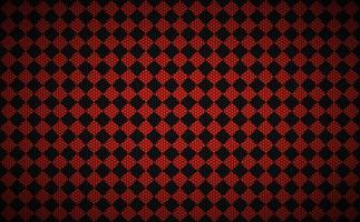fond de carrés abstraits rouges avec maille hexagonale en métal. l'aspect de l'acier inoxydable. illustration vectorielle vecteur