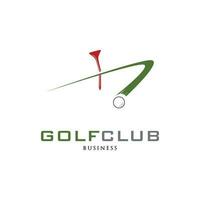 le golf club icône logo conception modèle vecteur