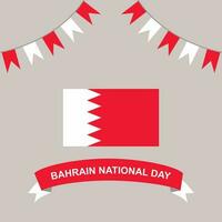 carte de voeux de célébration de la fête nationale de bahreïn vecteur