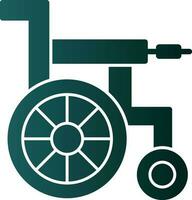 conception d'icône de vecteur de chaise roulante