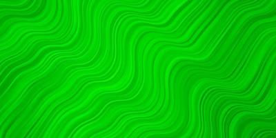 texture vectorielle vert clair avec des lignes tordues toute nouvelle illustration colorée avec un motif de lignes pliées pour les pages de destination des sites Web vecteur