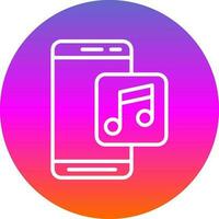 la musique app vecteur icône conception