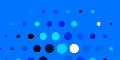 motif vectoriel bleu foncé avec des sphères illustration colorée avec des points dégradés dans un motif de style nature pour les brochures dépliants
