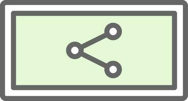 partager vecteur icône conception
