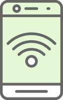 Wifi lien vecteur icône conception