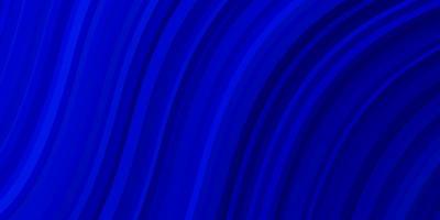 texture vecteur bleu foncé avec des courbes illustration abstraite avec des lignes de dégradé bandy pour la promotion de votre entreprise