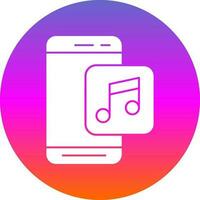 la musique app vecteur icône conception