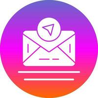 envoyer courrier vecteur icône conception