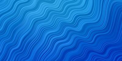 modèle vectoriel bleu clair avec illustration de lignes courbes dans un style demi-teinte avec motif de courbes dégradées pour les dépliants de brochures commerciales