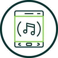 la musique app vecteur icône conception