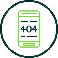 404 Erreur vecteur icône conception