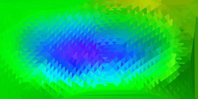 disposition de triangle poly vecteur multicolore léger
