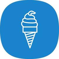 conception d'icône de vecteur de crème glacée