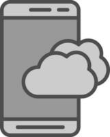 nuage vecteur icône conception