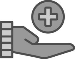 conception d'icône de vecteur de soins de santé
