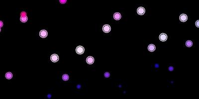 modèle vectoriel rose violet foncé avec des signes de grippe
