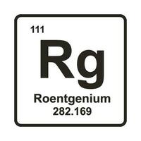 roentgenium chimique icône vecteur