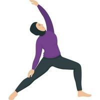 sens inverse yoga asana pose illustration vecteur