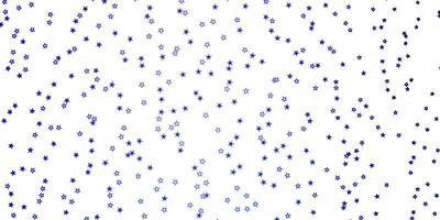 texture vectorielle bleu rose foncé avec de belles étoiles brillantes illustration colorée avec motif de petites et grandes étoiles pour les pages de destination des sites Web vecteur