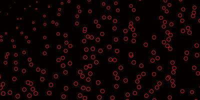 texture vecteur rouge foncé avec des cercles design décoratif abstrait dans un style dégradé avec des bulles nouveau modèle pour votre livre de marque