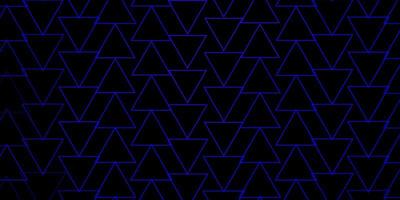 fond de vecteur bleu foncé avec un design décoratif de style polygonal dans un style abstrait avec motif de triangles pour les brochures dépliants