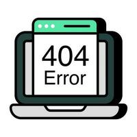 un vecteur de conception créative d'erreur 404