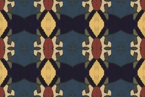 motif ikat paisley broderie Contexte. ikat fleur géométrique ethnique Oriental modèle traditionnel.aztèque style abstrait vecteur illustration.design pour texture, tissu, vêtements, emballage, paréo.