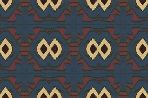 ikat damassé broderie Contexte. ikat aztèque géométrique ethnique Oriental modèle traditionnel.aztèque style abstrait vecteur illustration.design pour texture, tissu, vêtements, emballage, paréo.