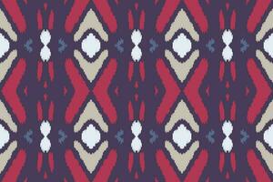 motif ikat floral paisley broderie Contexte. ikat fleurs géométrique ethnique Oriental modèle traditionnel. ikat aztèque style abstrait conception pour impression texture, tissu, sari, sari, tapis. vecteur