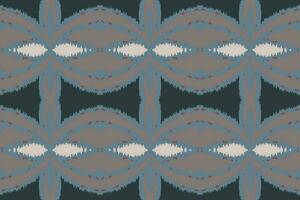 ikat damassé broderie Contexte. ikat impressions géométrique ethnique Oriental modèle traditionnel. ikat aztèque style abstrait conception pour impression texture, tissu, sari, sari, tapis. vecteur