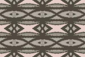 ikat sans couture modèle broderie Contexte. ikat damassé géométrique ethnique Oriental modèle traditionnel. ikat aztèque style abstrait conception pour impression texture, tissu, sari, sari, tapis. vecteur