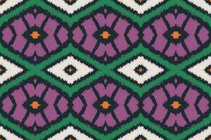 ikat paisley modèle broderie Contexte. ikat dessins géométrique ethnique Oriental modèle traditionnel.aztèque style abstrait vecteur illustration.design pour texture, tissu, vêtements, emballage, paréo.