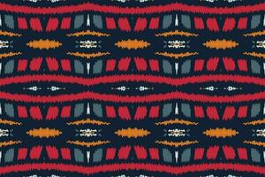 motif ikat sans couture modèle broderie Contexte. ikat impression géométrique ethnique Oriental modèle traditionnel. ikat aztèque style abstrait conception pour impression texture, tissu, sari, sari, tapis. vecteur