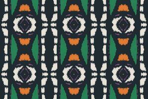 ikat en tissu paisley broderie Contexte. ikat vecteur géométrique ethnique Oriental modèle traditionnel. ikat aztèque style abstrait conception pour impression texture, tissu, sari, sari, tapis.