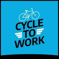 cycle à travail journée conception modèle. cycle à travail vecteur conception. bicyclette vecteur conception. cycle vecteur conception.