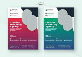 moderne affaires Créatif géométrique forme brochure couverture brochure La publicité prospectus conception vecteur