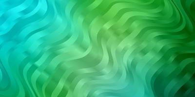 toile de fond vecteur vert bleu clair avec illustration colorée de courbes dans un style abstrait avec motif de lignes pliées pour les publicités publicitaires