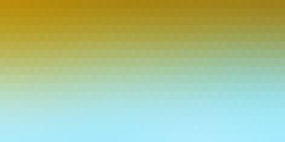 toile de fond de vecteur jaune bleu clair avec illustration de dégradé abstrait rectangles avec motif de rectangles colorés pour les publicités