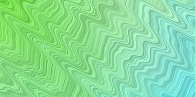 texture vecteur vert clair avec des courbes toute nouvelle illustration colorée avec des lignes pliées meilleure conception pour votre bannière d'affiche publicitaire