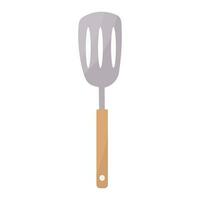 cuisine spatule avec fentes chef élément icône vecteur