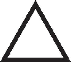 Triangle forme La Flèche noir contour icône conception graphique symbole élément sur png fichier transparent vecteur illustration