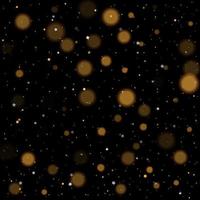 bokeh doré étoiles dorées et argentées scintillantes brillantes vecteur