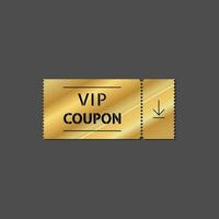 or VIP coupon modèle sur foncé Contexte. vecteur