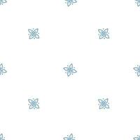 flocons de neige hiver ciel sans couture modèle Facile griffonnage main tiré minimaliste répéter vecteur illustration, joyeux Noël vacances éléments ornement pour saisons salutations, inviter